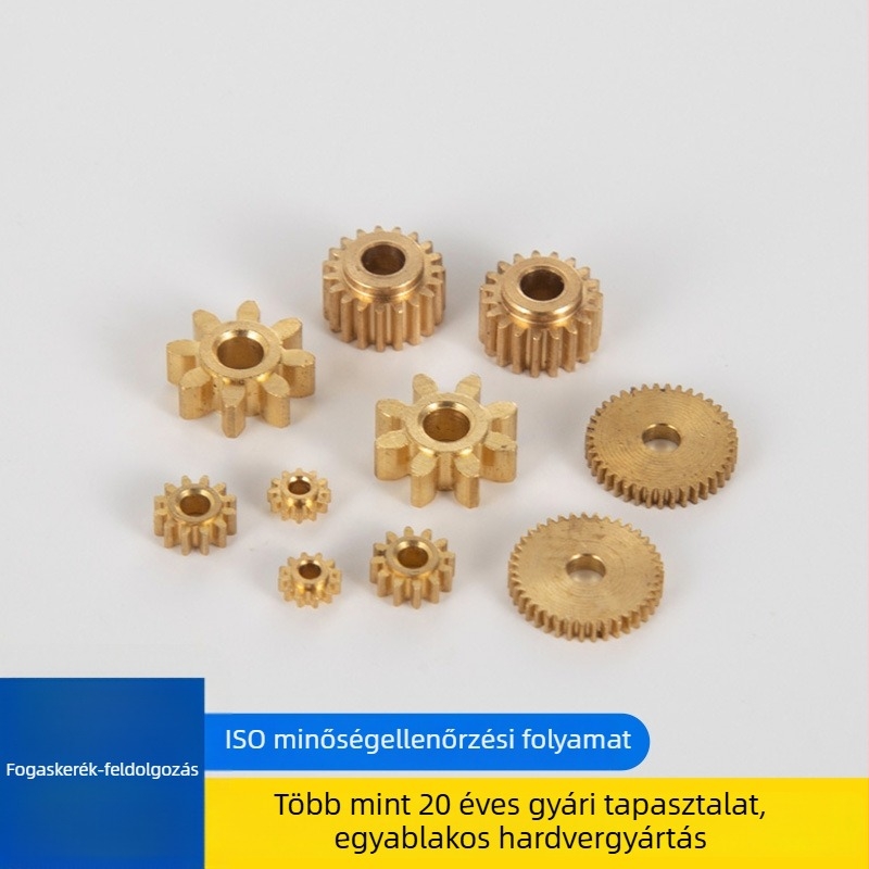 Műanyag spirálfogaskerék és külső rézfogaskerék egyedi CNC precíziós alkatrészekhez