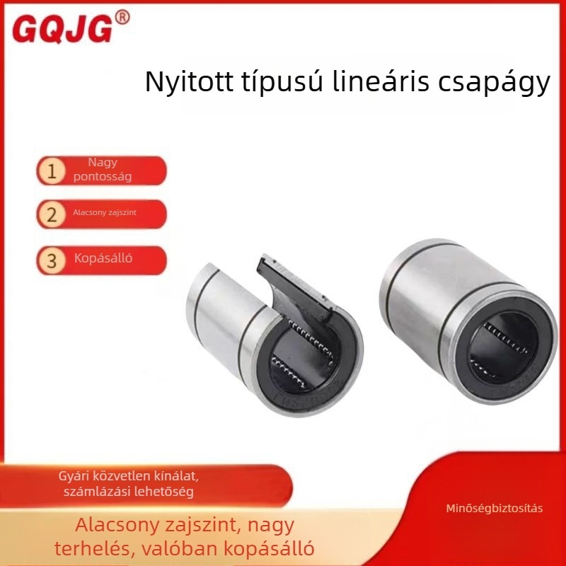 LM10UU-OP LM12UU-OP Lineáris csapágyak gravíró gépekhez, hengeres görgőcsapágyak