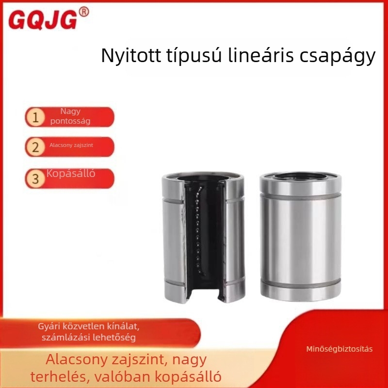 LM10UU-OP LM12UU-OP Lineáris csapágyak gravíró gépekhez, hengeres görgőcsapágyak