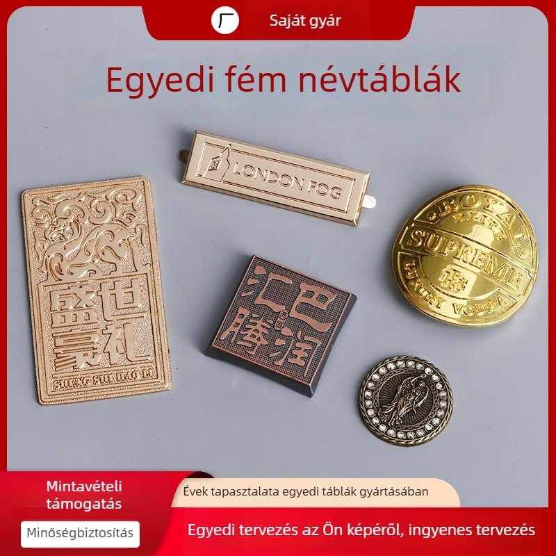 Cinkötvözetből készült ívelt fémtábla, egyedi aromaterápiás üveg, kozmetikai alumínium címke, retro gravírozás
