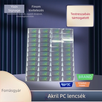 Szitnyomással készült akril táblák műszerpanelekhez, gombcímkék és PVC névtáblák