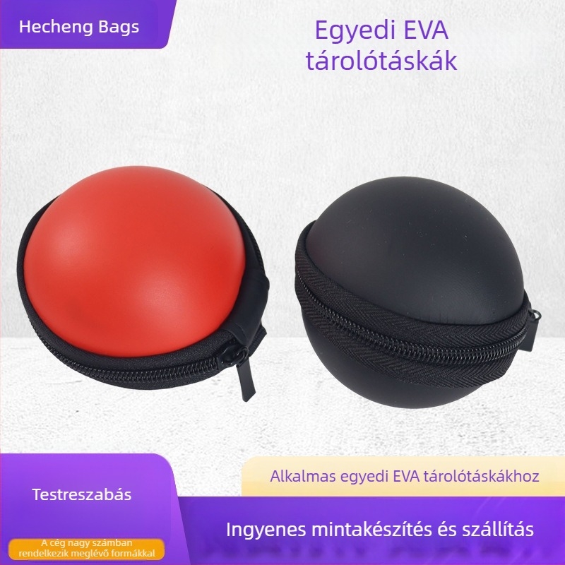 EVA keményhéj Poké Ball formájú fülhallgató-tároló doboz 3C digitális termékek töltőjének tárolására
