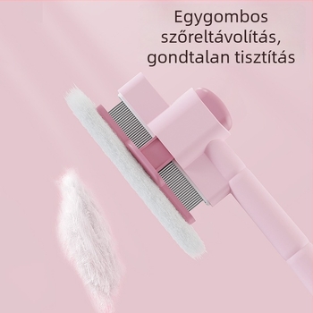 Macska- és kutyaszőr fésű a csomók oldására és a laza szőr eltávolítására, önkitisztító állatgondozó fésű