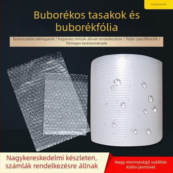 Kétszintes megerősített buborékfólia, ütésálló, vízálló habpapír, műanyag buborékroll