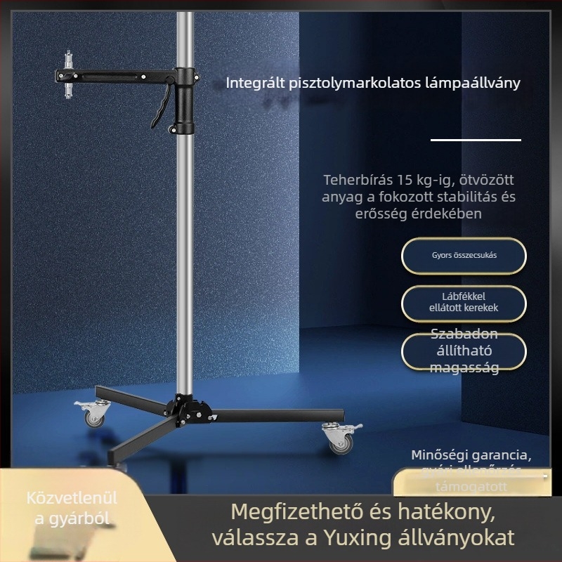 2,8 m fotózási fényállvány, tripod élő közvetítéshez