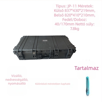 Wandebao JP-11 hordozható vízálló eszköz- és fényképezőgép-készülék doboz, méretek 820 × 410 × 210 mm