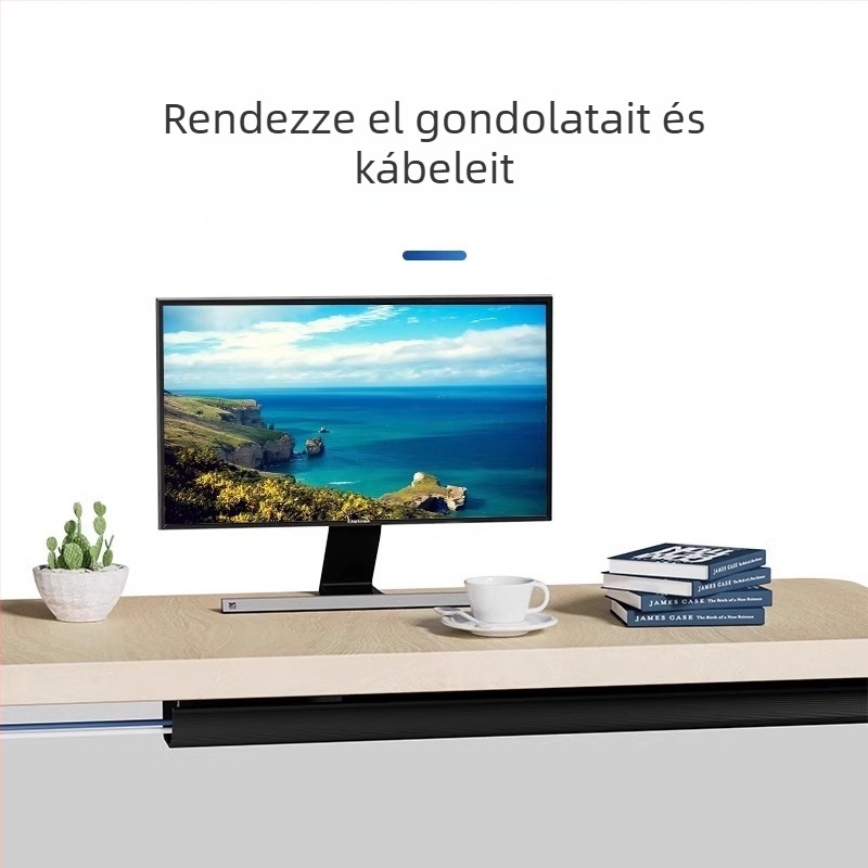 Asztal alatti kábelkezelő rendszer számítógép-kábelekhez