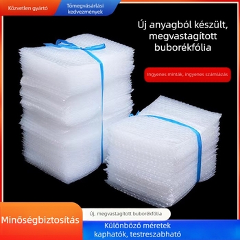 Vastagított buborékos tasak, ütésálló, átlátszó, új anyag