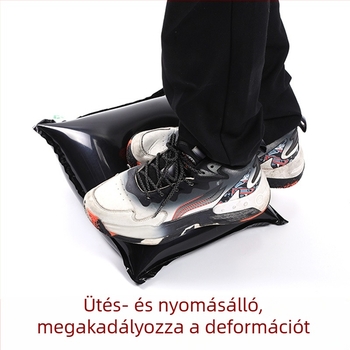 Fekete buborékos tasak sapkák csomagolásához, nyomásálló párnázás, felfújható védőpárna szállításhoz
