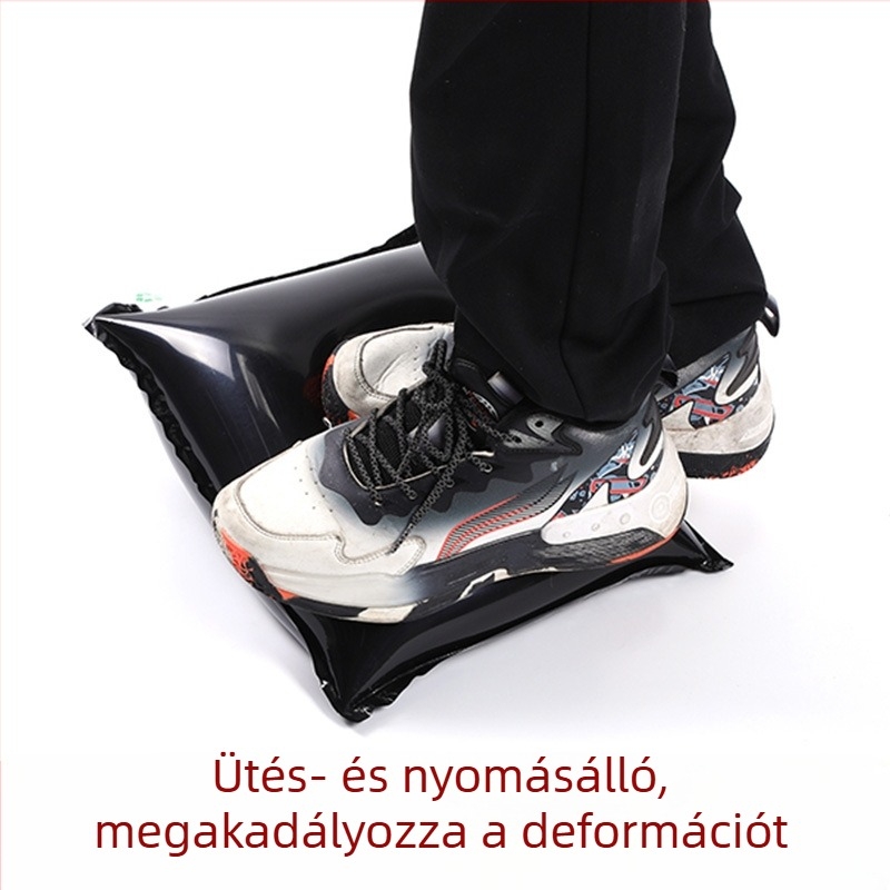 Fekete buborékos tasak sapkák csomagolásához, nyomásálló párnázás, felfújható védőpárna szállításhoz
