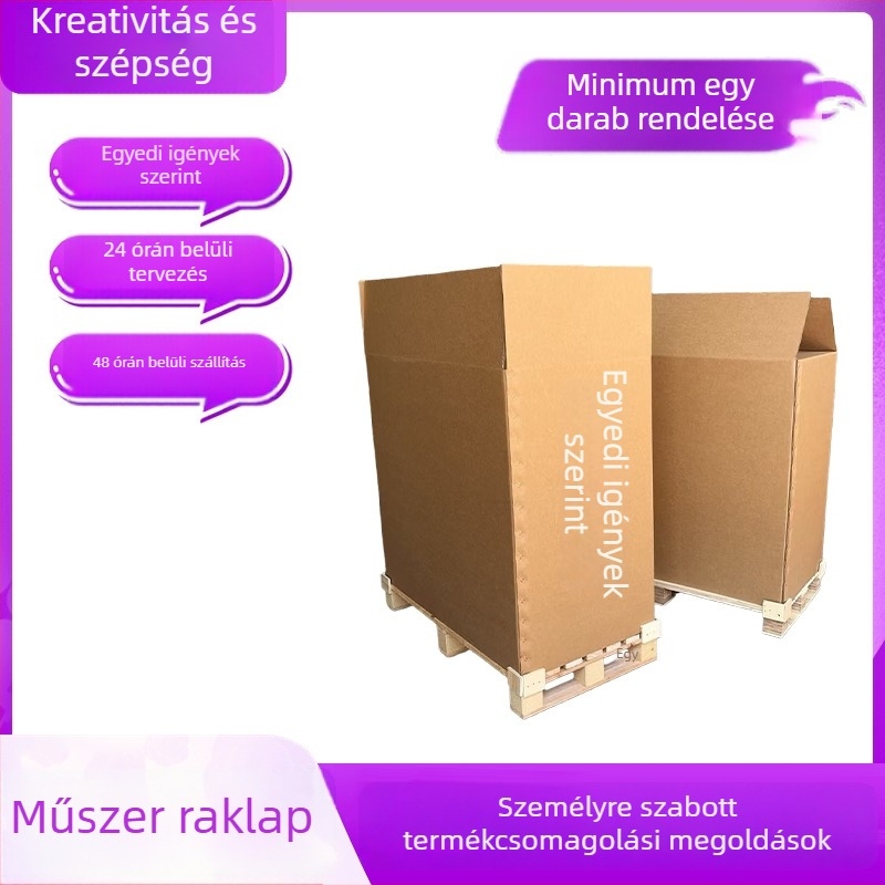 Egyedi nehéz teherbírású kartondobozok, nagy amerikai stílusú hét rétegű 3A felső- és alsó fedéllel, merev hullámkarton, összehajtható csomagoló doboz