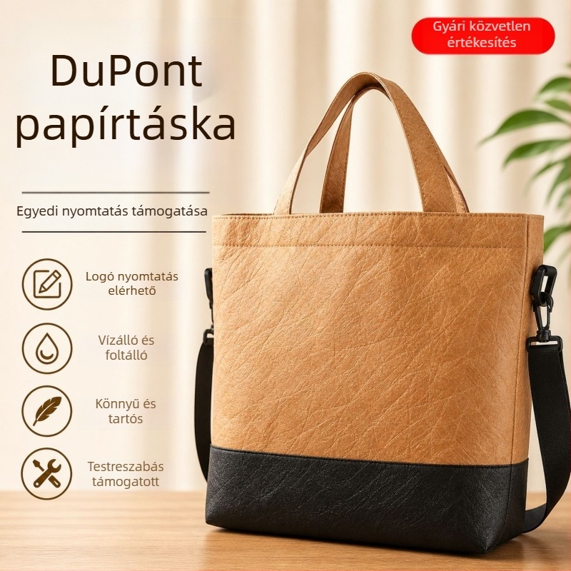 DuPont papírtáska logónyomtatással, promóciós ajándéktáskák és bevásárló csomagoló tasakok