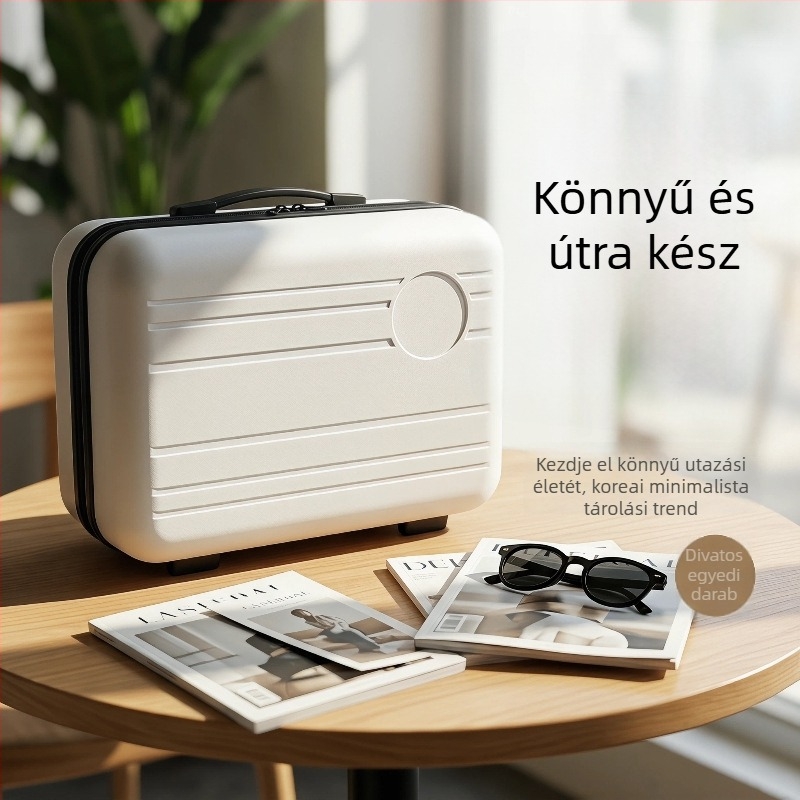 Új, 14 hüvelykes kis kézitáska poggyász, személyre szabott emlék ajándék, hordozható sminktáska, multifunkcionális tároló ajándékdoboz