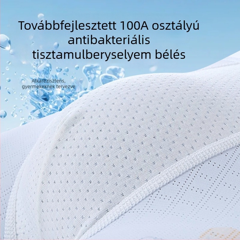 Gyerekeknek szóló fiú boxeralsó, Ice Silk, nyári légáteresztő hálós anyag, vékony, antibakteriális