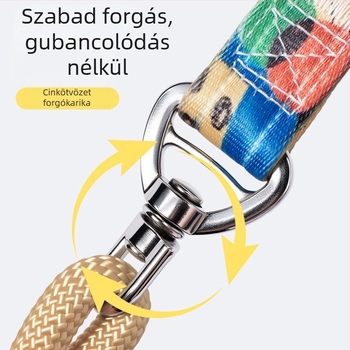 P-Chain P-Rope Kutyapóráz, kicsi–nagy kutyáknak, tartós szakadásálló kötél