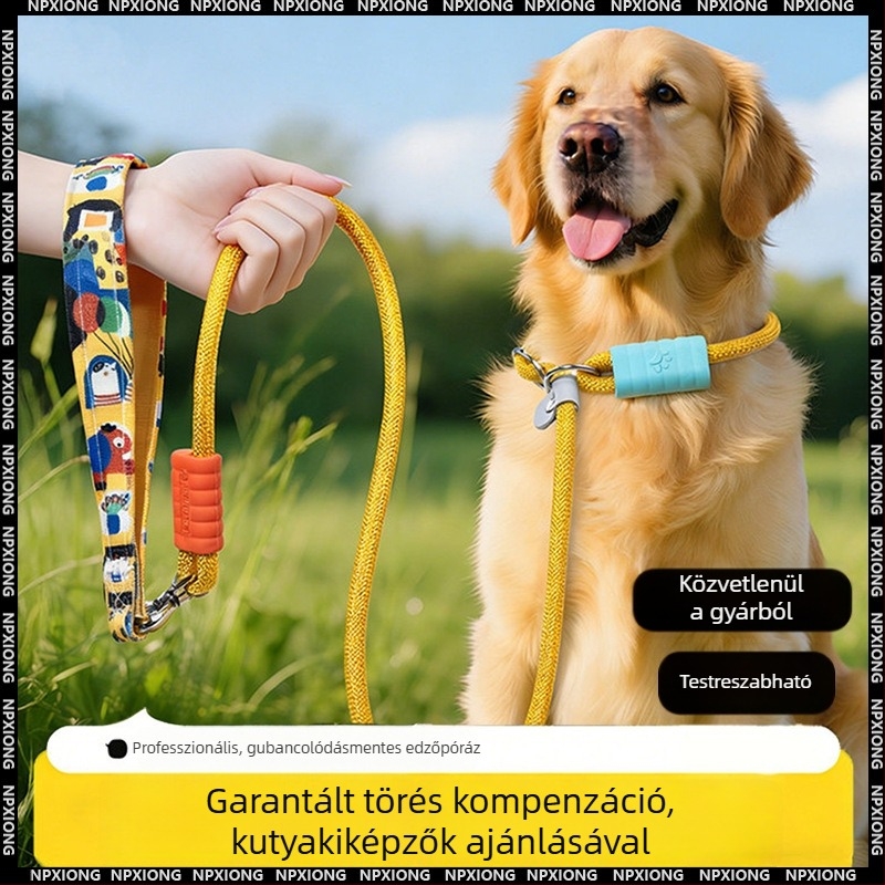 P-Chain P-Rope Kutyapóráz, kicsi–nagy kutyáknak, tartós szakadásálló kötél