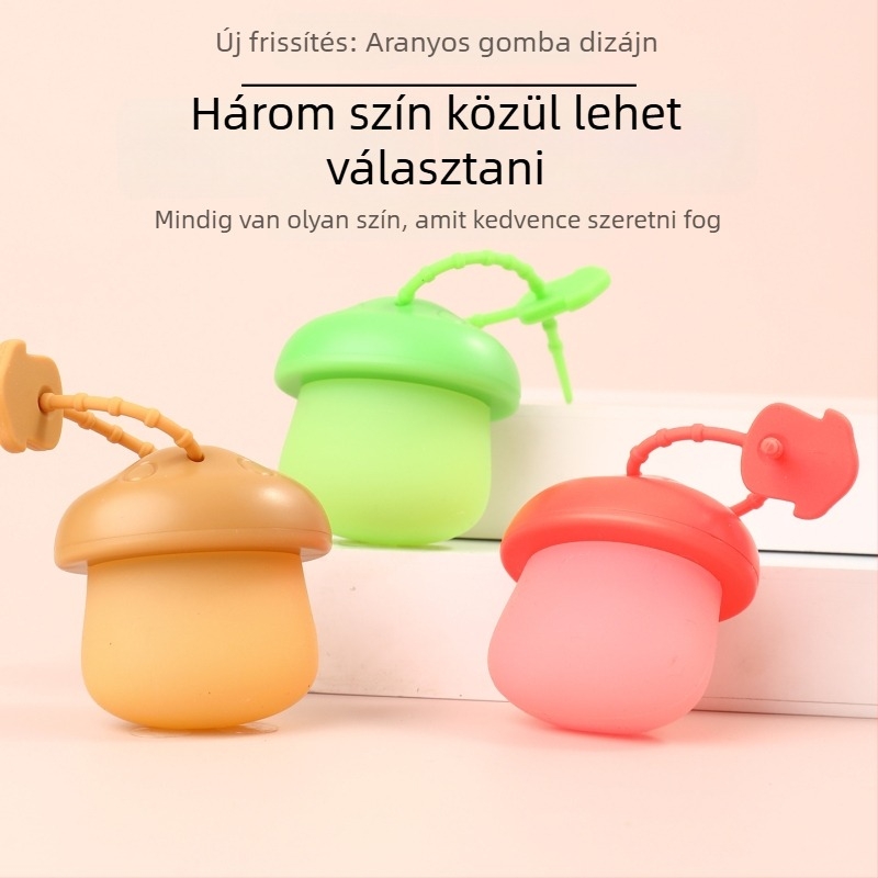 Gomba alakú LED háziállat éjszakai fény nyakörvre illeszkedő világító medállal – anti-elvesztés funkcióval