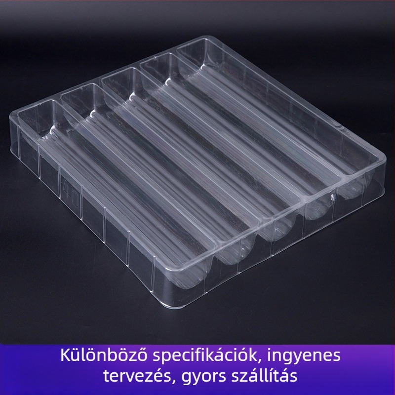 Átlátszó blisterdoboz hullámcsöves alkatrészekhez (PET/PS/PP)
