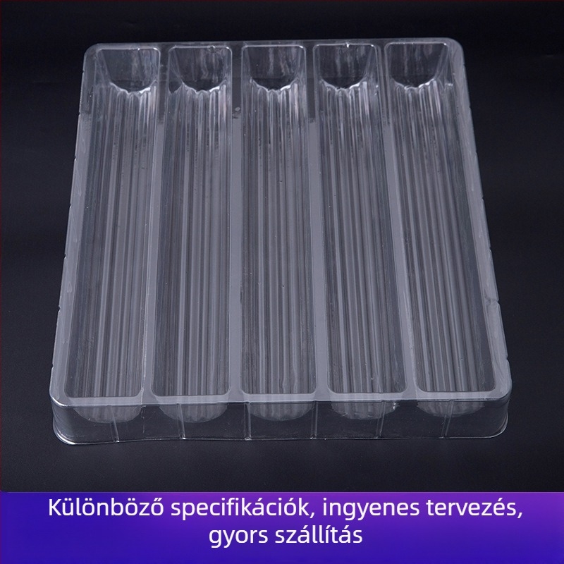 Átlátszó blisterdoboz hullámcsöves alkatrészekhez (PET/PS/PP)