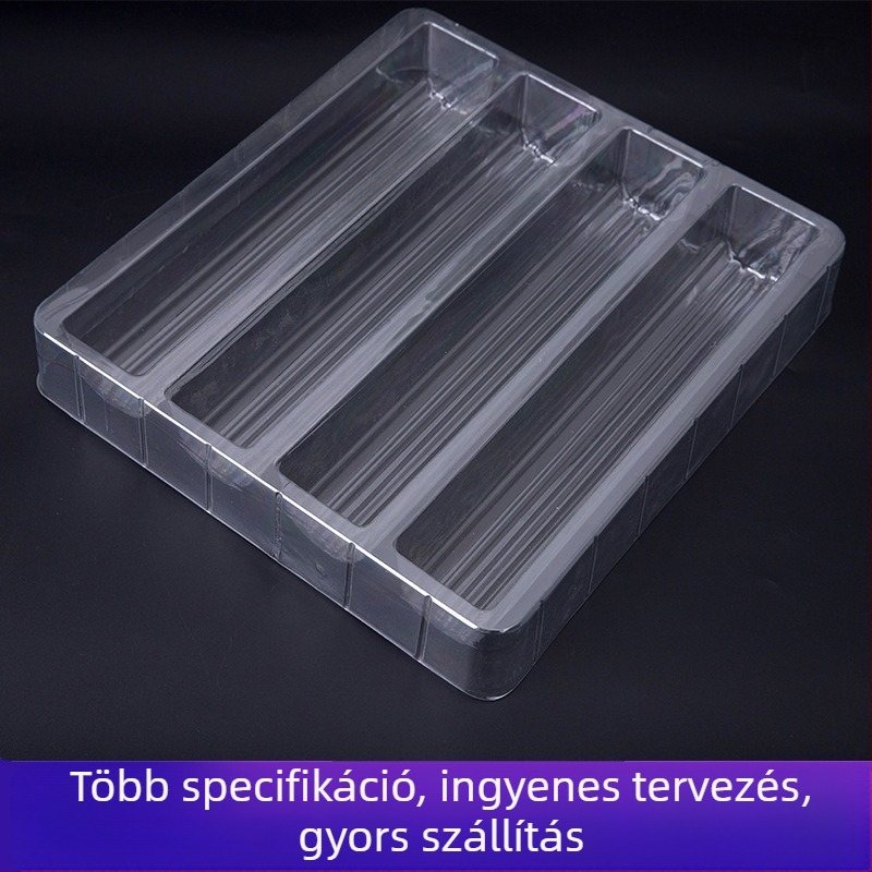 Átlátszó blisterdoboz hullámcsöves alkatrészekhez (PET/PS/PP)