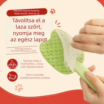 Szilikon fürdető kefe macskáknak és kutyáknak, ápoló és tisztító fésű, macska szőr eltávolító eszköz, fürdetéshez használható kefe