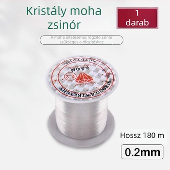 Ultra vékony, átlátszó nylon zsinór moha rögzítésére merülőfa felületén akváriumi tájépítéshez