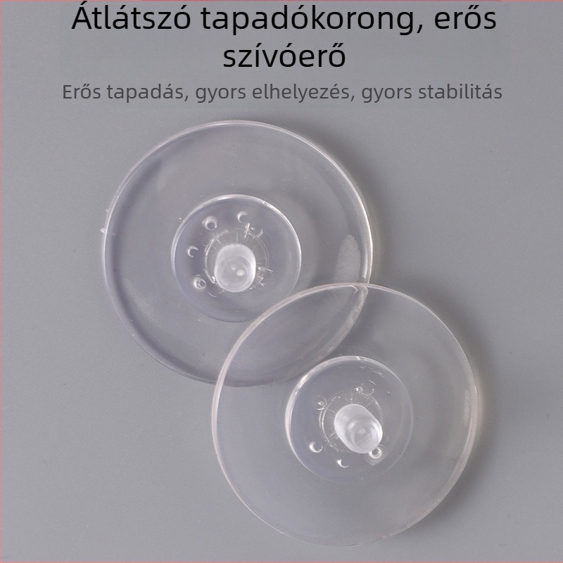 Kézi szívókorongos konyhai akasztó, falra szerelhető, fúrás nélkül, nyom nélkül