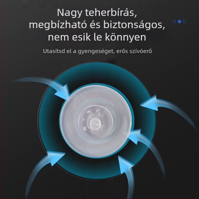 Kézi szívókorongos konyhai akasztó, falra szerelhető, fúrás nélkül, nyom nélkül