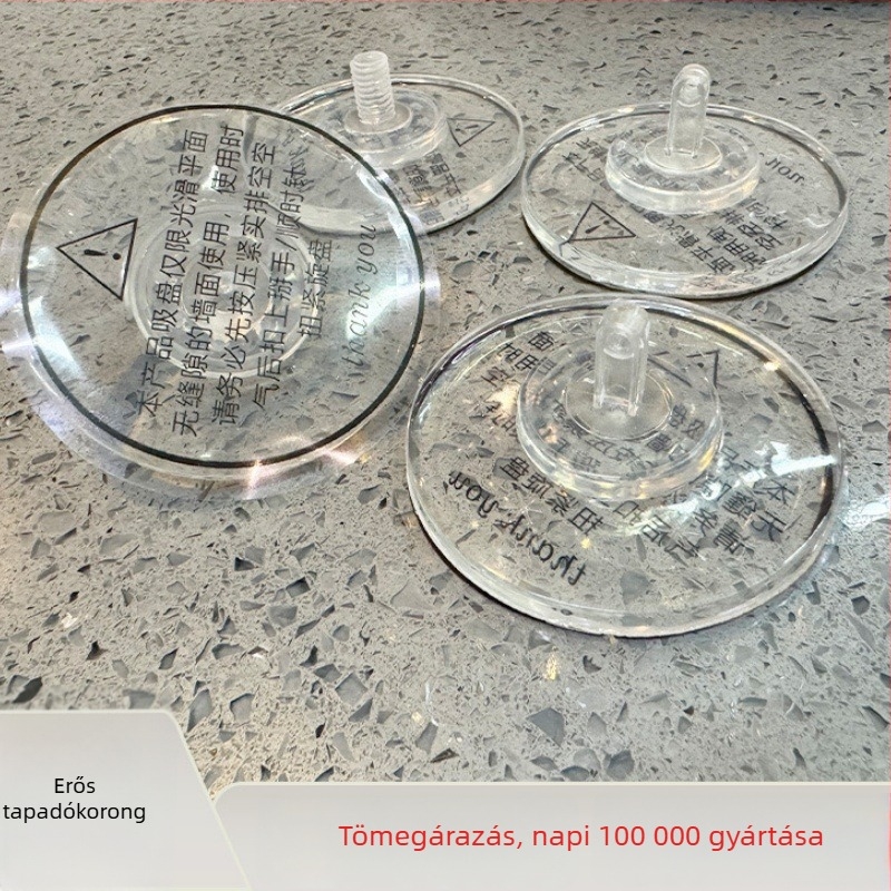 Kézi szívókorongos konyhai akasztó, falra szerelhető, fúrás nélkül, nyom nélkül