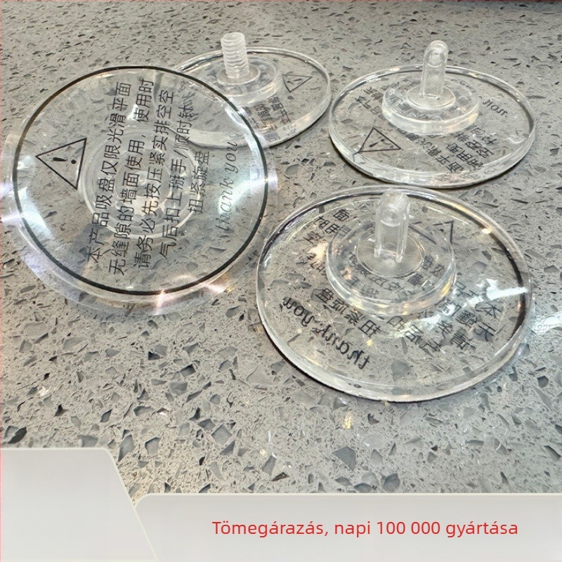 Kézi szívókorongos konyhai akasztó, falra szerelhető, fúrás nélkül, nyom nélkül
