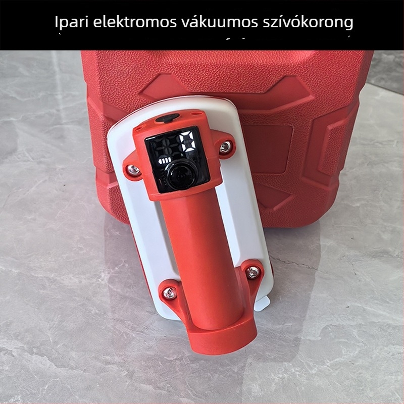 Elektronikus vákuumos szívófej csempékre, automatikus levegő-utántöltéssel és erős pumpatartóval nagy üvegfelületekhez
