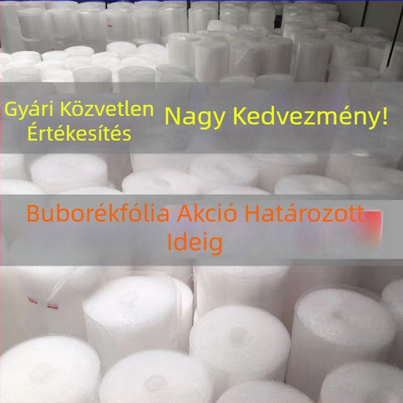 Sűrített buborékcsomagoló tekercs, párnázó fólia csomagoláshoz, 30 cm szélesség, 40 m hosszúság