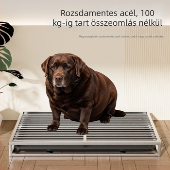 Rozsdamentes acélból készült kutyatoalett automata öblítéssel kicsi, közepes és nagy kutyáknak
