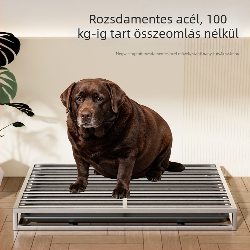 Rozsdamentes acélból készült kutyatoalett automata öblítéssel kicsi, közepes és nagy kutyáknak