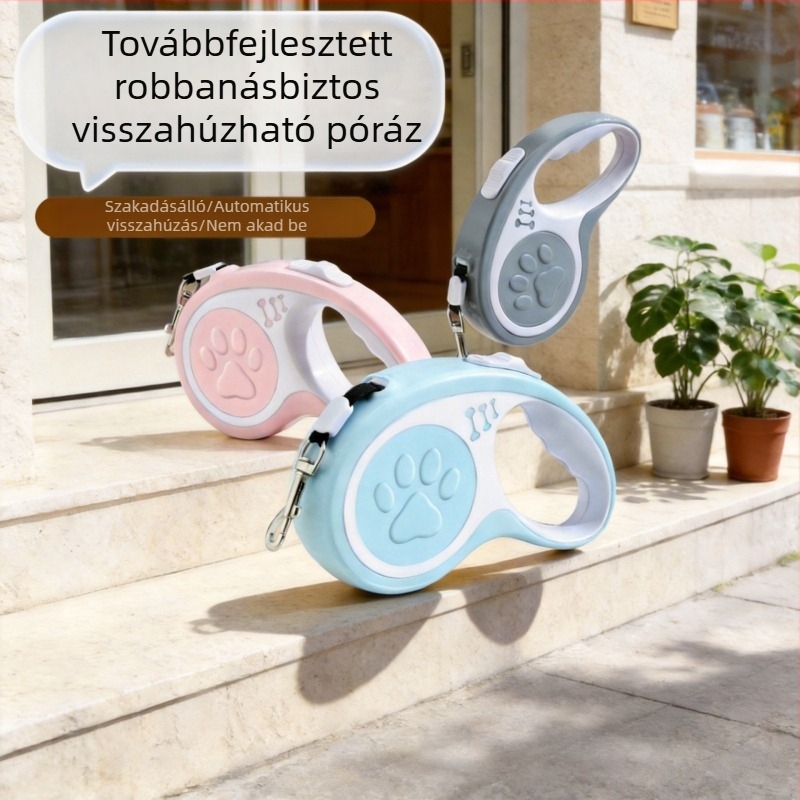 Húzható kutyakerítés anti-menekülés és anti-sokk védelemmel, automatikus hosszabbítással, kis- és közepes méretű kutyáknak