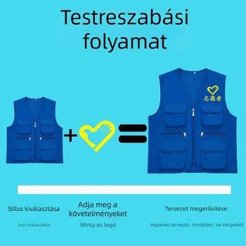 Több zsebbel rendelkező hirdetési mellény, testreszabható rendező mellény, kültéri horgászat ruházat logónyomtatással, önkéntes munkaruha