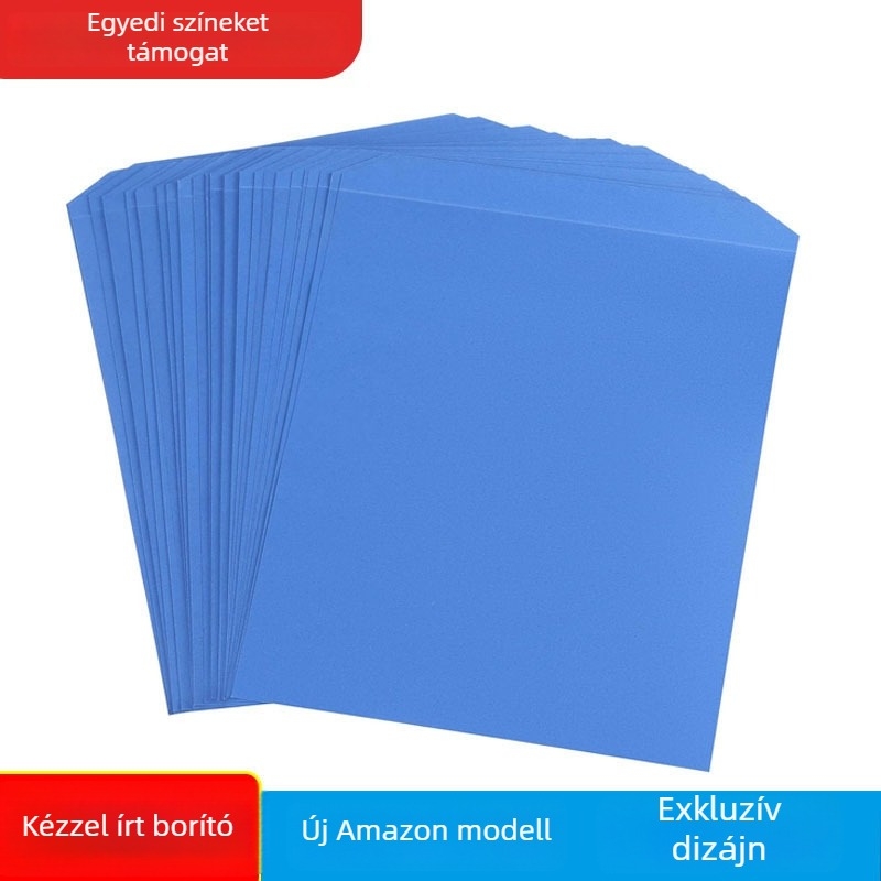 Személyre szabott kraft papír irattasakok dokumentumokhoz, kék, A4 méret, több méret