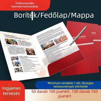 Egyedi szerződéses dokumentum borítékok, nyomtatott tender dokumentumok, A4-es fedőlapok, orvosi vizsgálati jelentéseket tartalmazó mappák beillesztett oldalakkal
