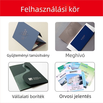 A4 méretű testre szabott borító: kiállítási borító, szerződéses borító, papír-dosszié, albumborító, nyomtatás és aranyozás, keményfedeles