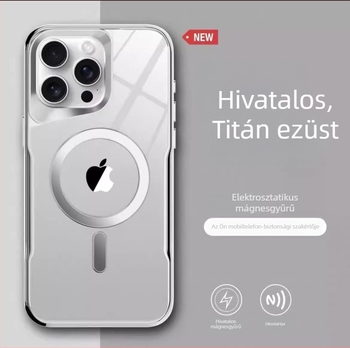 Mágneses védőtok iPhone-hoz – átlátszó, vékony dizájn