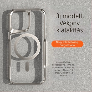 Mágneses védőtok iPhone-hoz – átlátszó, vékony dizájn