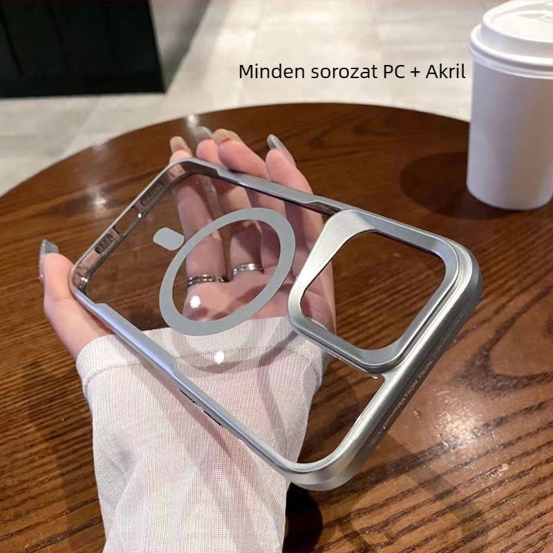 Mágneses védőtok iPhone-hoz – átlátszó, vékony dizájn