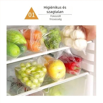 PE élelmiszer-tároló tasakok sík szájjal, megnövelt vastagságú, háztartási konyhához és hűtőhöz