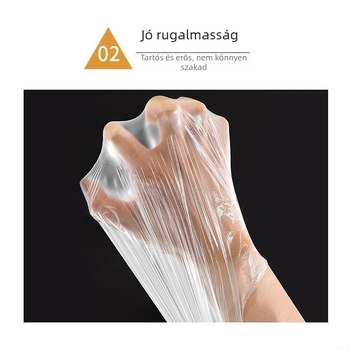 PE élelmiszer-tároló tasakok sík szájjal, megnövelt vastagságú, háztartási konyhához és hűtőhöz