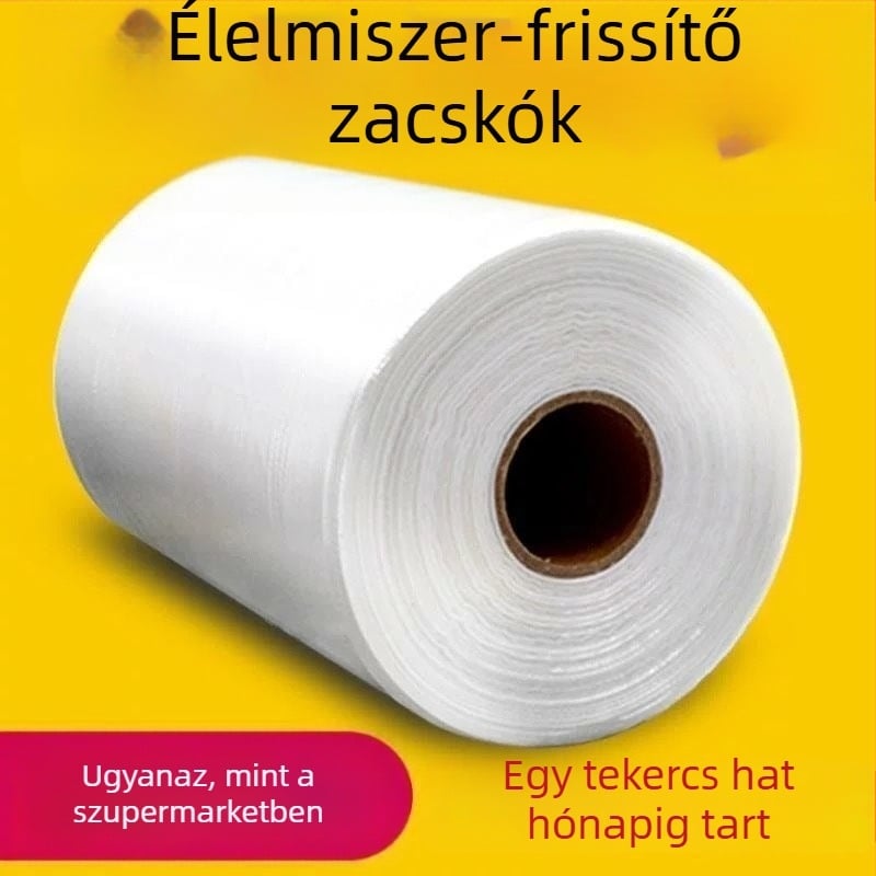 PE élelmiszer-tároló tasakok sík szájjal, megnövelt vastagságú, háztartási konyhához és hűtőhöz
