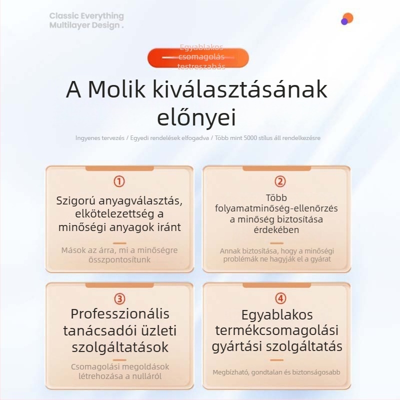 Két darabox vörösbor-díszdoboz – prémium bemutató doboz vörös- és fehér bornak