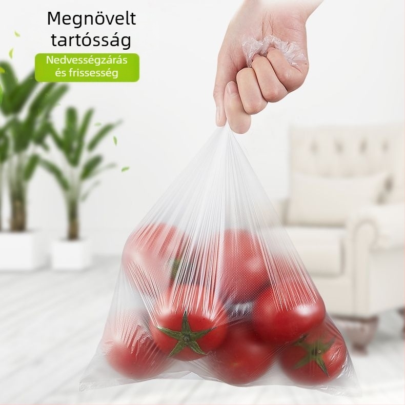 Mellény-stílusú élelmiszer-frissesség megőrző műanyag zacskók, egyszer használatosak