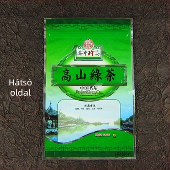 Gaoshan zöld tea – vastagított önzáró tea csomagoló tasak, 100 g / 250 g / 500 g