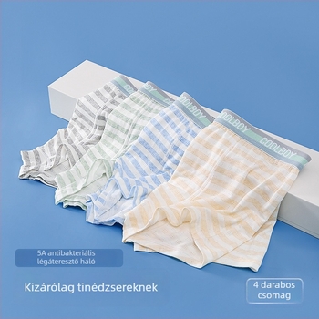 Modal anyagú hálószövetes fiú alsónadrág – puha és kényelmes, méretek S-M-L, tiniknek
