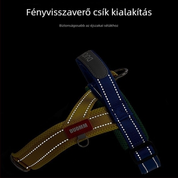 Szedeles stílusú hám kis- és közepes testű kutyáknak — mellkas- és háti hám pórázzal (Shiba Inu, Francia bulldog, Corgi)